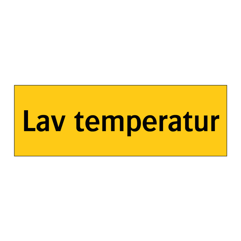 Lav temperatur & Lav temperatur & Lav temperatur & Lav temperatur & Lav temperatur & Lav temperatur