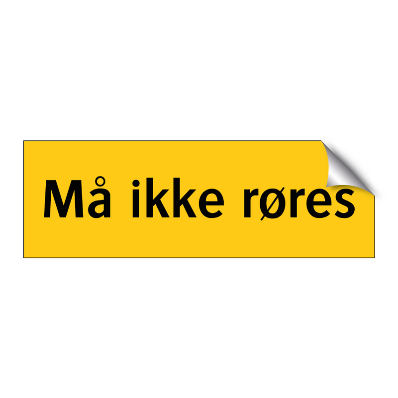 Må ikke røres & Må ikke røres & Må ikke røres & Må ikke røres & Må ikke røres