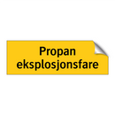 Propan eksplosjonsfare