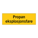 Propan eksplosjonsfare
