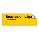 Reparasjon pågår