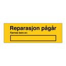 Reparasjon pågår