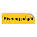 Riving pågår