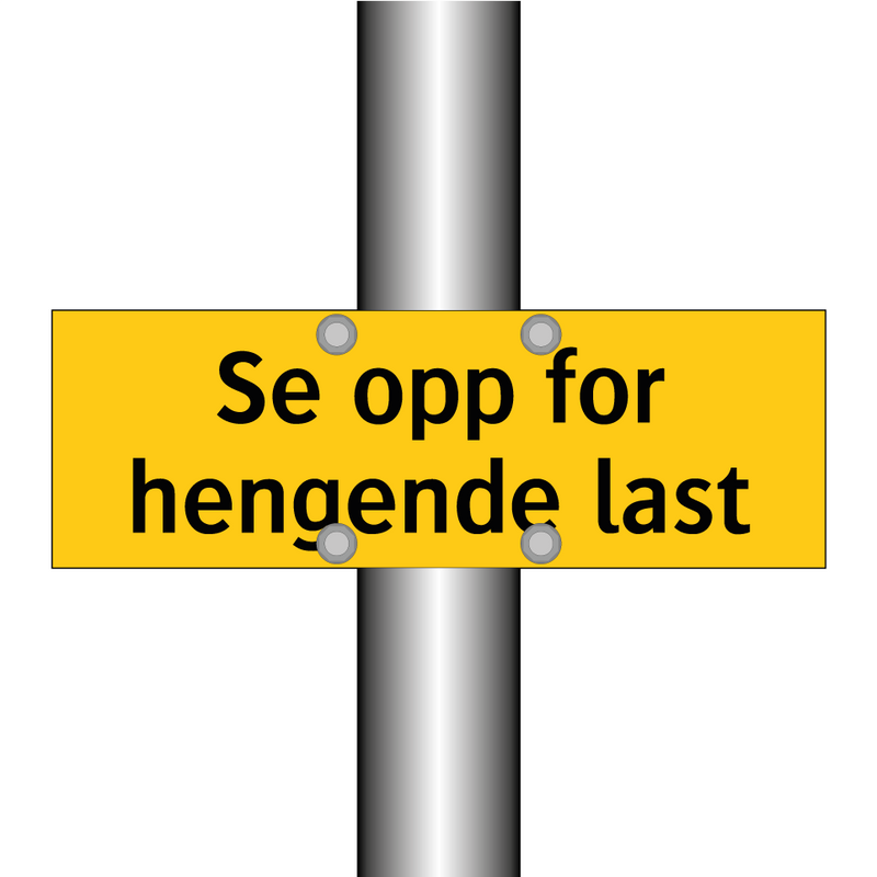 Se opp for hengende last & Se opp for hengende last & Se opp for hengende last