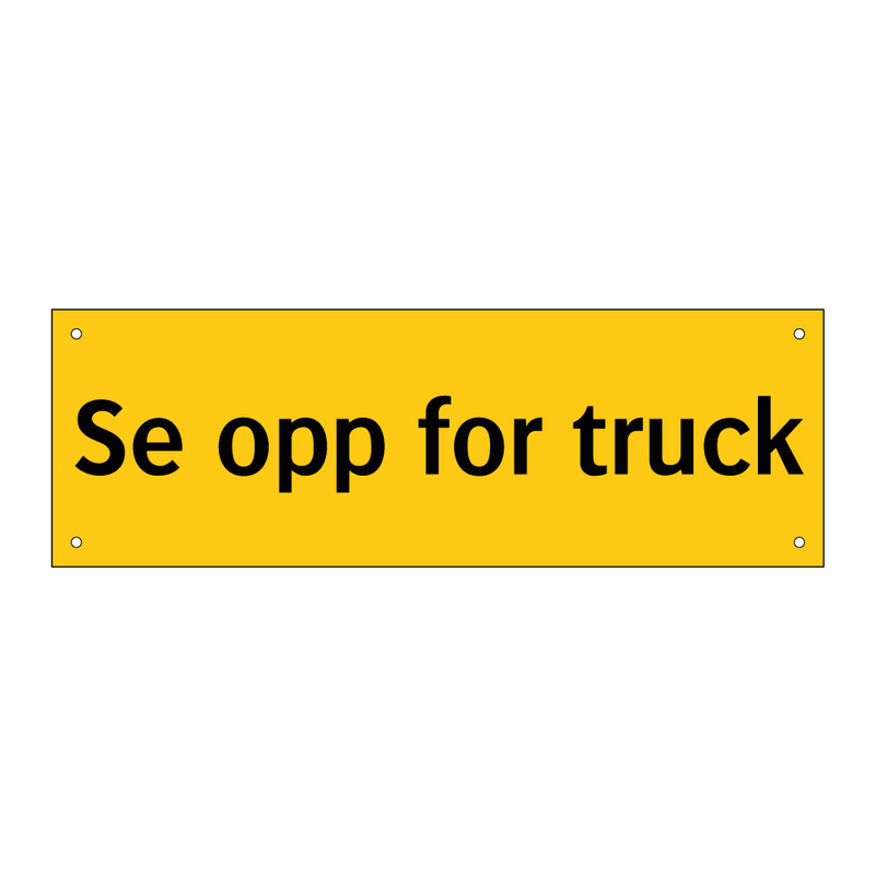Se opp for truck & Se opp for truck & Se opp for truck & Se opp for truck & Se opp for truck