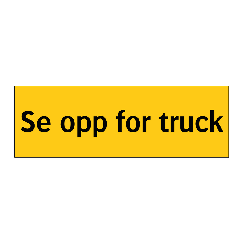 Se opp for truck & Se opp for truck & Se opp for truck & Se opp for truck & Se opp for truck
