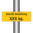 Største belastning
