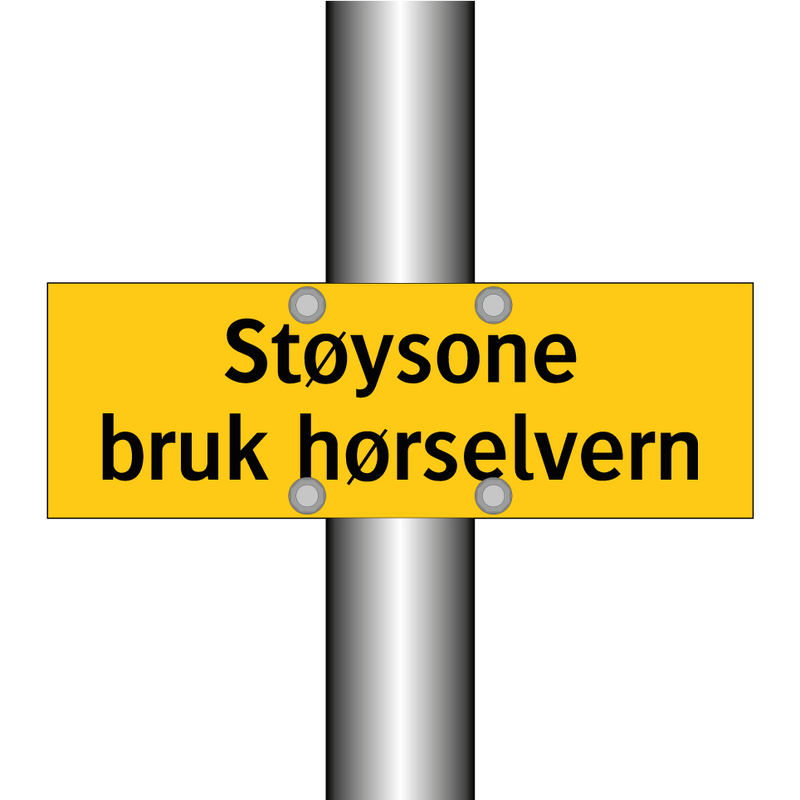 Støysone bruk hørselvern & Støysone bruk hørselvern & Støysone bruk hørselvern