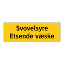 Svovelsyre etsende væske