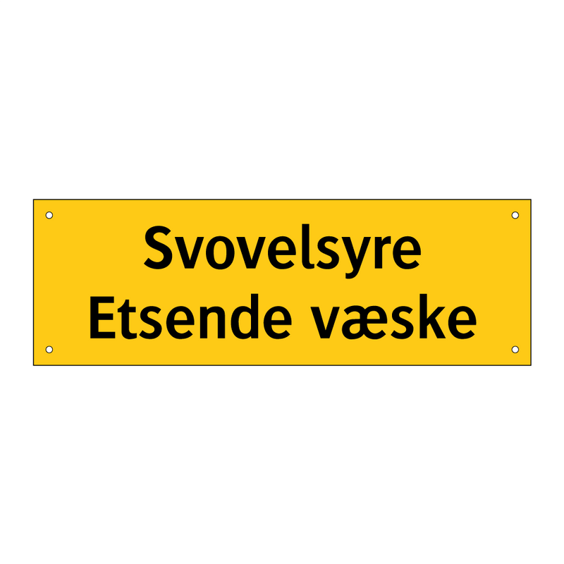 Svovelsyre etsende væske & Svovelsyre etsende væske & Svovelsyre etsende væske