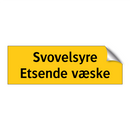 Svovelsyre etsende væske