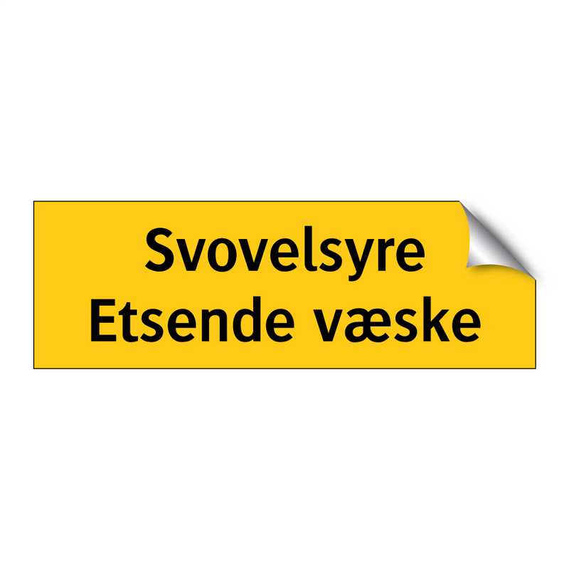 Svovelsyre etsende væske & Svovelsyre etsende væske & Svovelsyre etsende væske