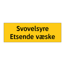 Svovelsyre etsende væske