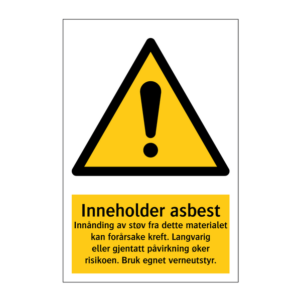 Inneholder asbest