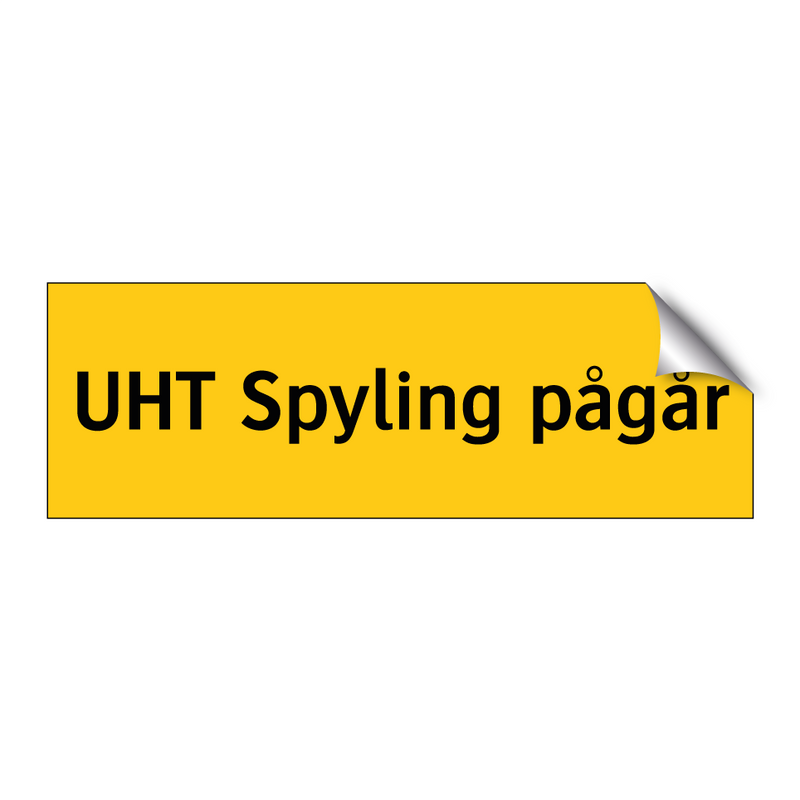 UHT Spyling pågår