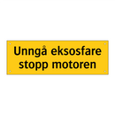 Unngå eksosfare stopp motoren