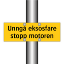 Unngå eksosfare stopp motoren