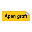 Åpen grøft