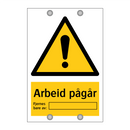 Arbeid pågår Fjernes bare av