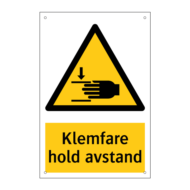 Klemfare Hold avstand & Klemfare Hold avstand & Klemfare Hold avstand & Klemfare Hold avstand